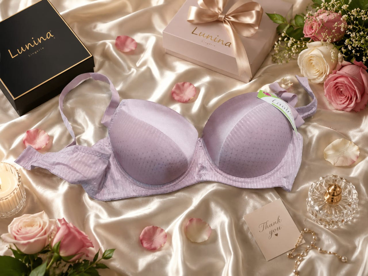 Tow Tone Silky Bra