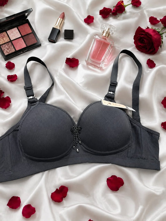 Stone Stripe Comfort Bra