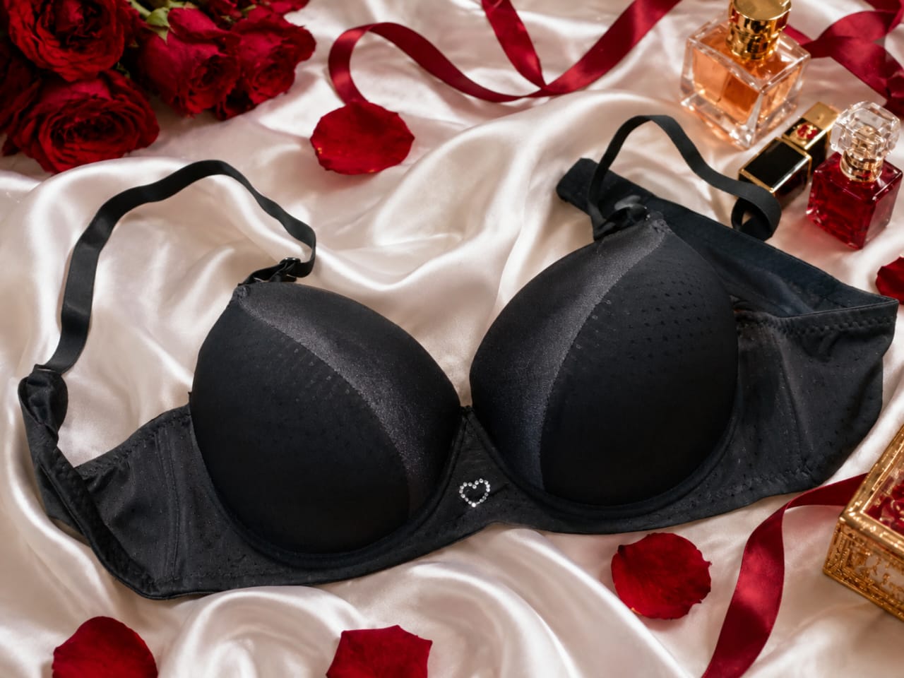 Tow Tone Silky Bra