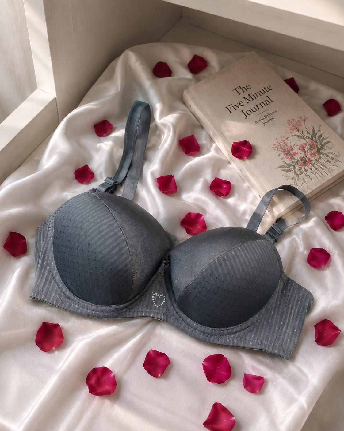 Tow Tone Silky Bra