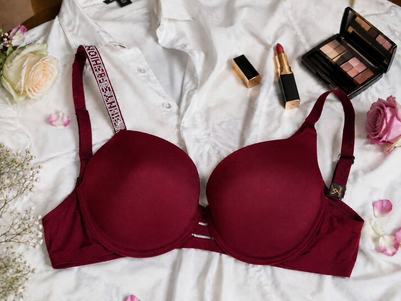 Elegant Stone Padded Bra