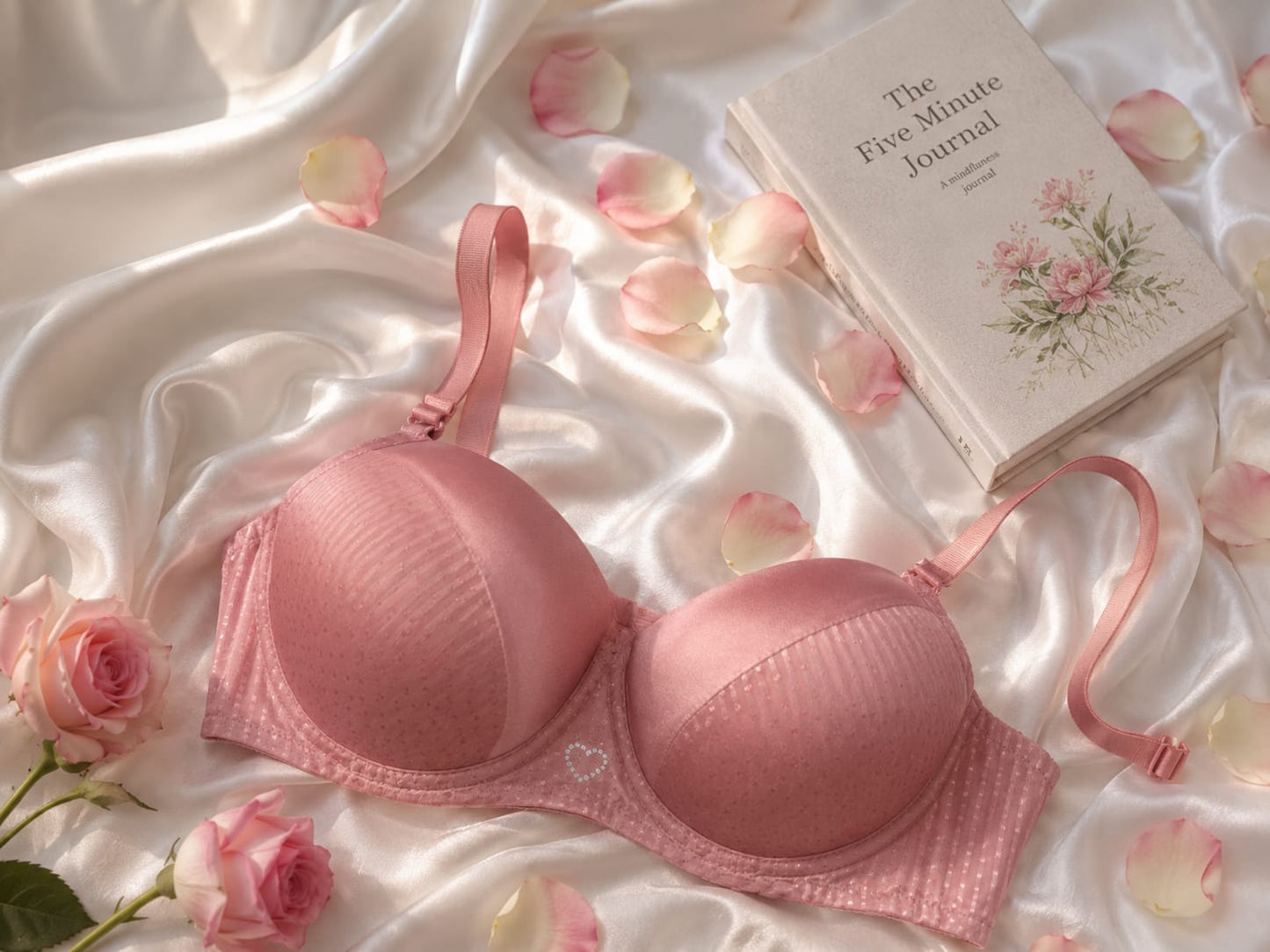 Tow Tone Silky Bra