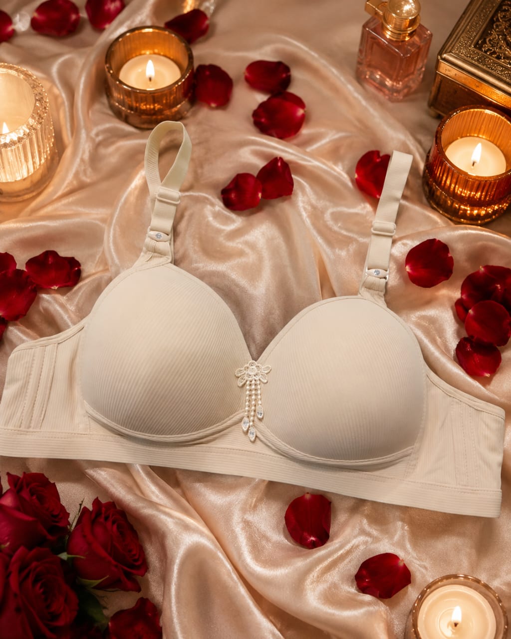 Stone Stripe Comfort Bra